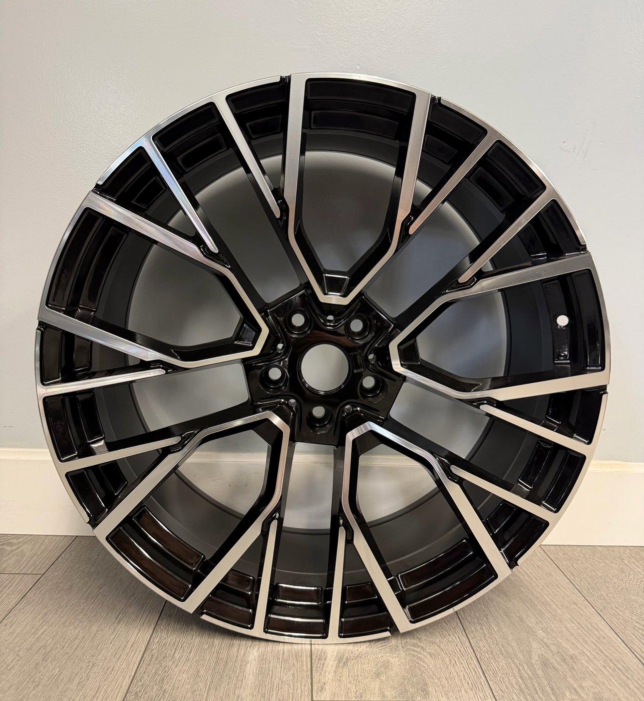 BMW Aftermarket Staggered Wheels — Machined Black