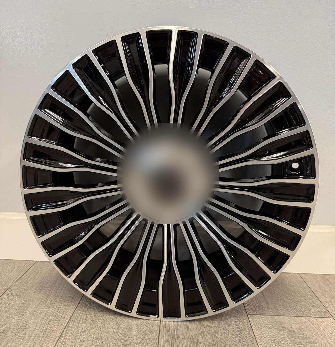 Mercedes Aftermarket Staggered Wheels — Machined Black