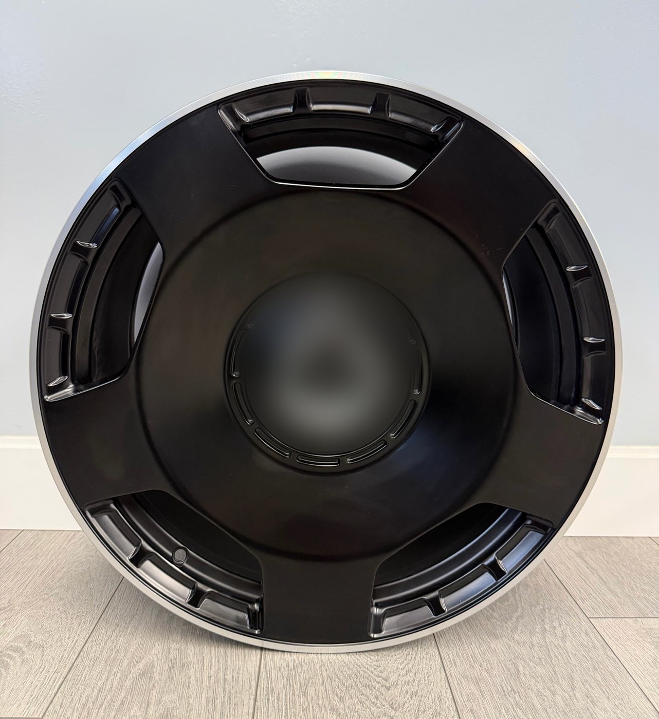 Mercedes Aftermarket Staggered Wheels — Matte Black / Machined Lip
