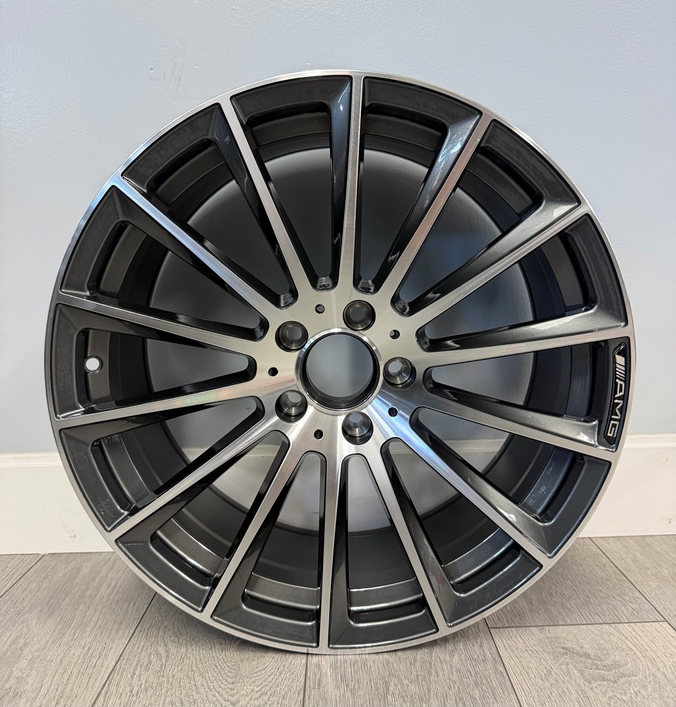 Mercedes Aftermarket Staggered Wheels — Machined Gray