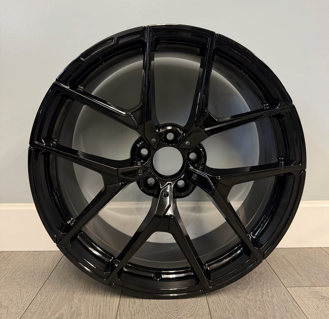 Mercedes Aftermarket Staggered Wheels — Gloss Black