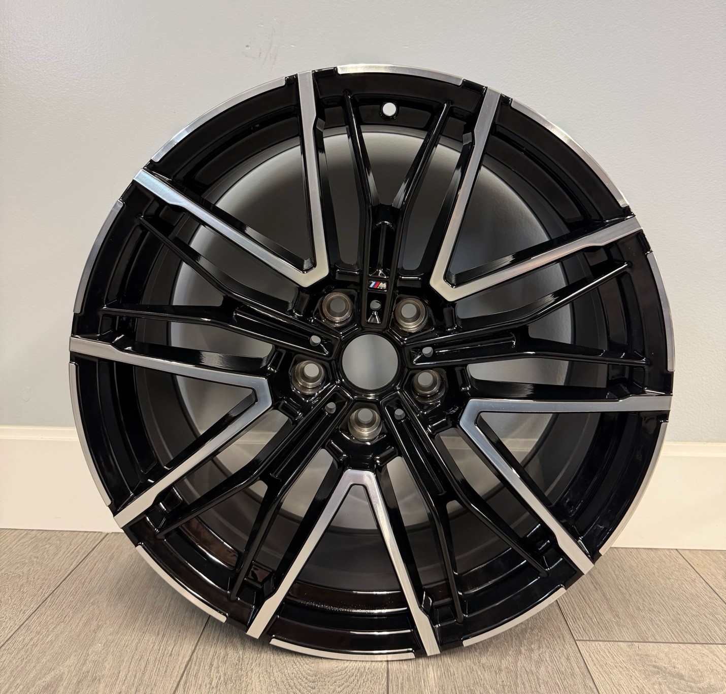 BMW Staggered Aftermarket Wheels — Machined Black