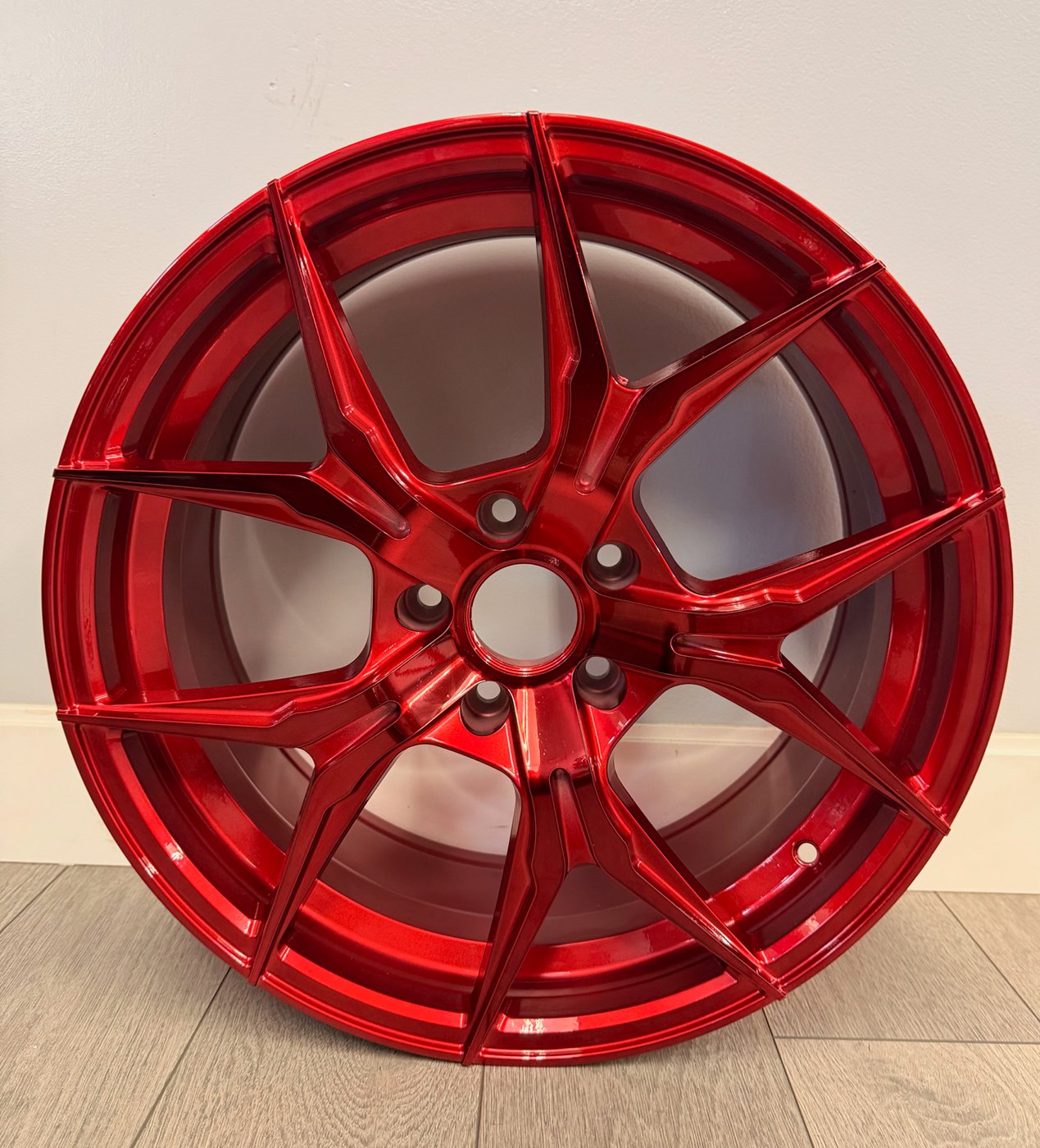 BMW Aftermarket Staggered Wheels — Gloss Red